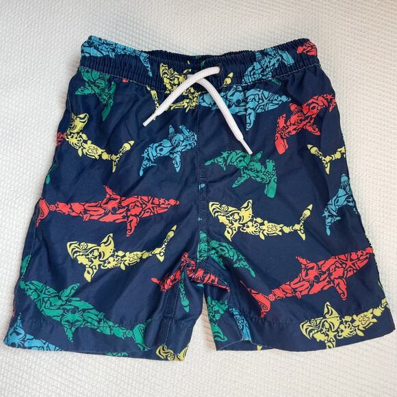 Lands End Shark Swim Trunks 3t - Picture 1 of 4